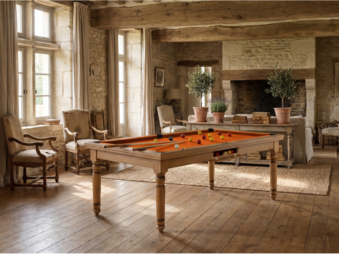 Billard américain, carambole et pool Douvres convertible dinatoire | Billards de France