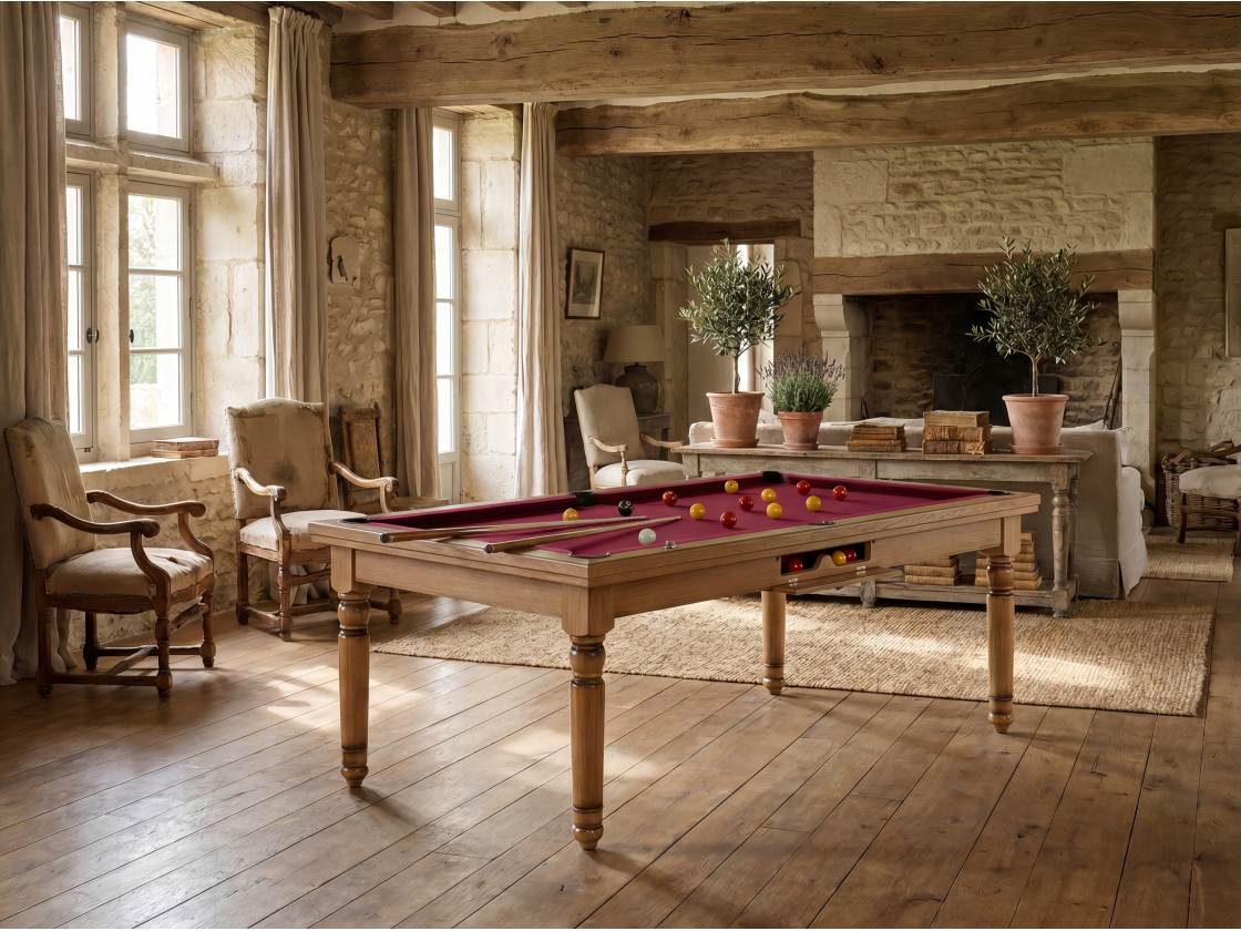 Billard américain, carambole et pool Douvres convertible dinatoire | Billards de France