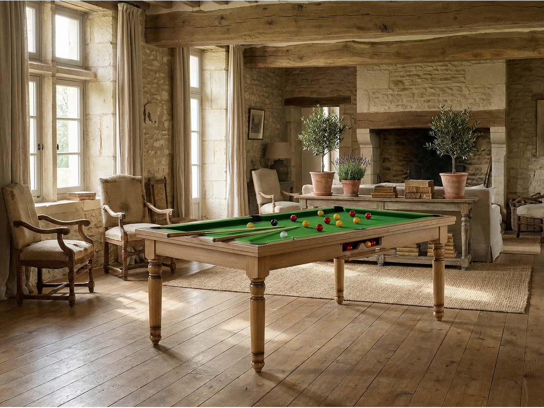 Billard américain, carambole et pool Douvres convertible dinatoire | Billards de France