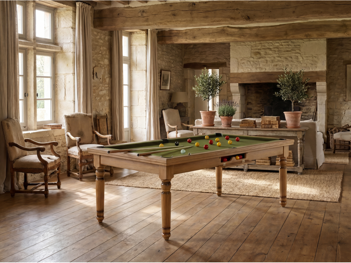 Billard américain, carambole et pool Douvres convertible dinatoire | Billards de France