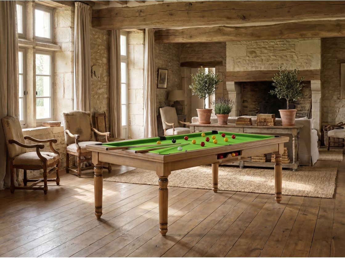 Billard américain, carambole et pool Douvres convertible dinatoire | Billards de France