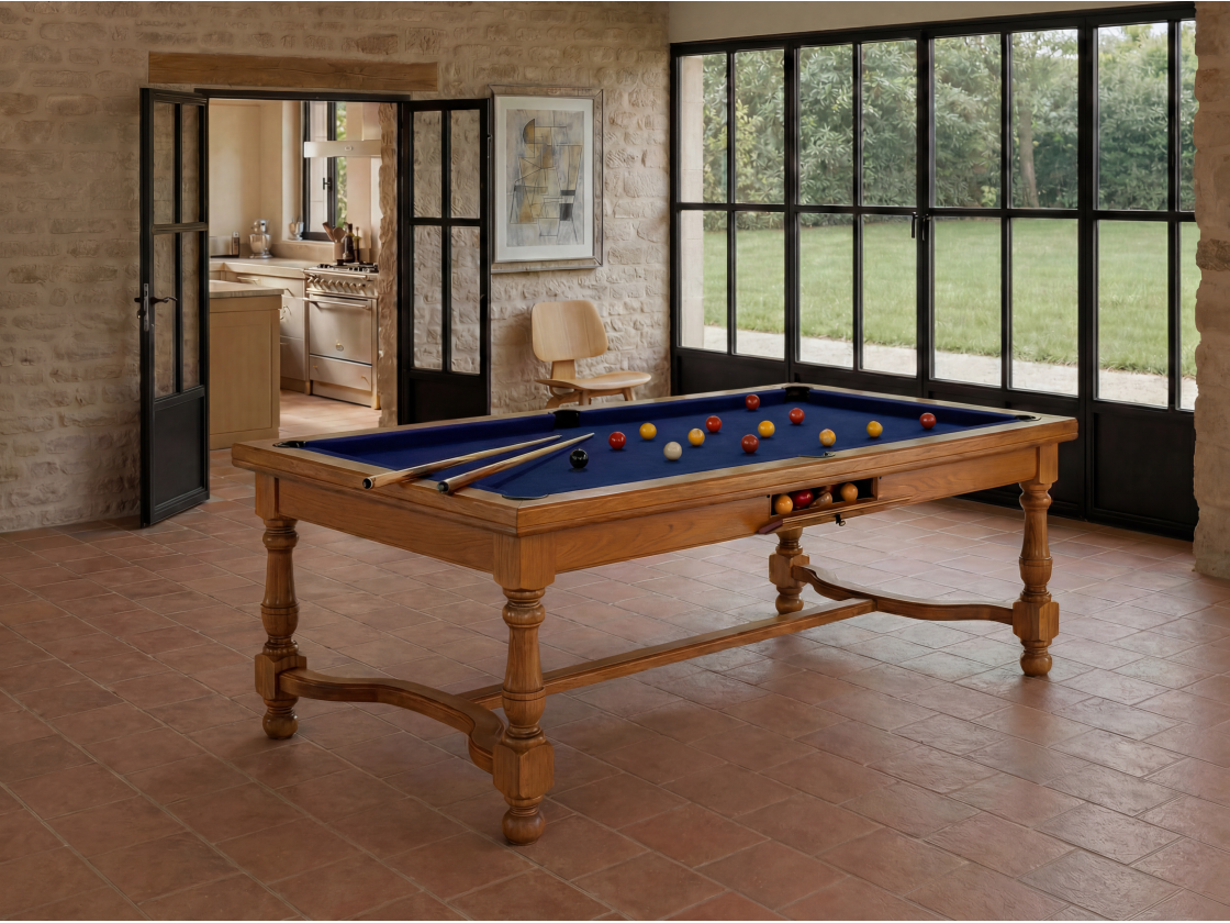 Table billard convertible américain, carambole, pool : Rome