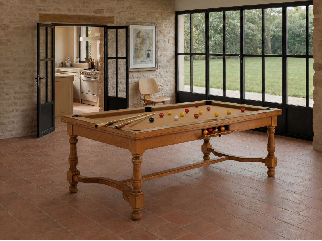 Table billard convertible américain, carambole, pool : Rome