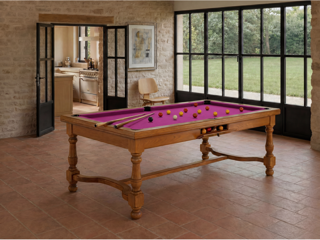 Table billard convertible américain, carambole, pool : Rome