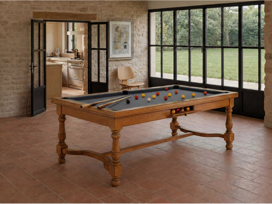Table billard convertible américain, carambole, pool : Rome