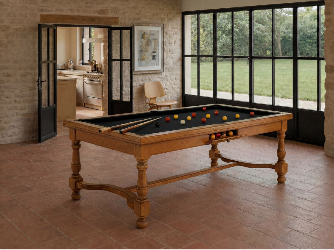Table billard convertible américain, carambole, pool : Rome