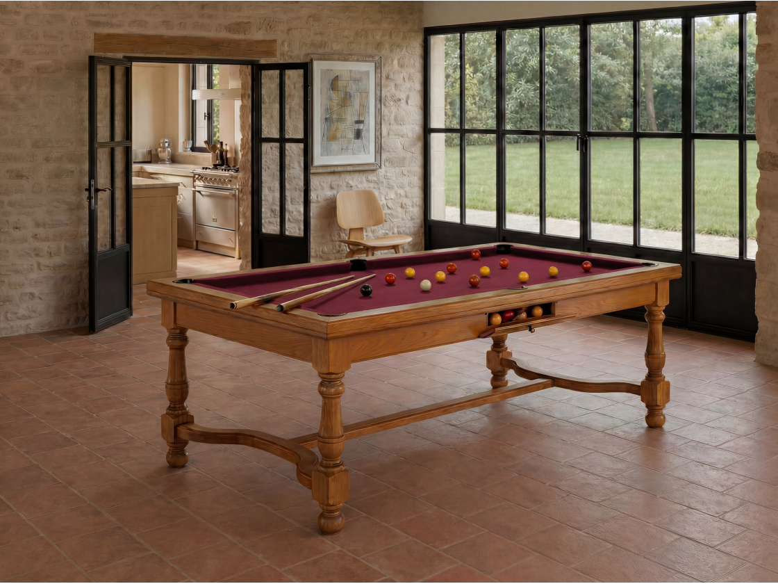 Table billard convertible américain, carambole, pool : Rome