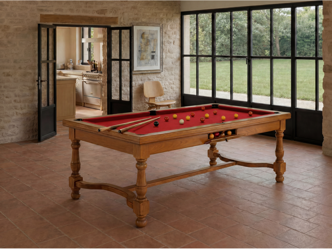 Table billard convertible américain, carambole, pool : Rome
