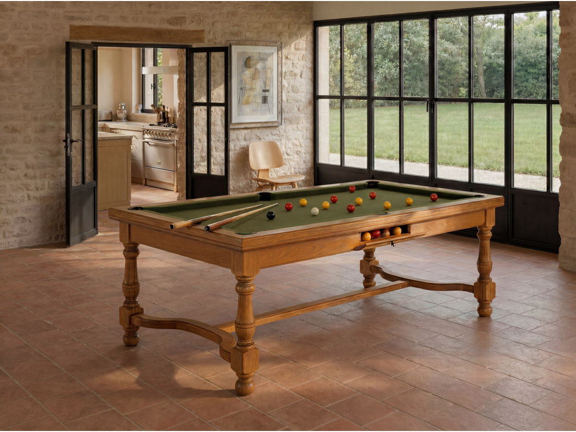 Table billard convertible américain, carambole, pool : Rome