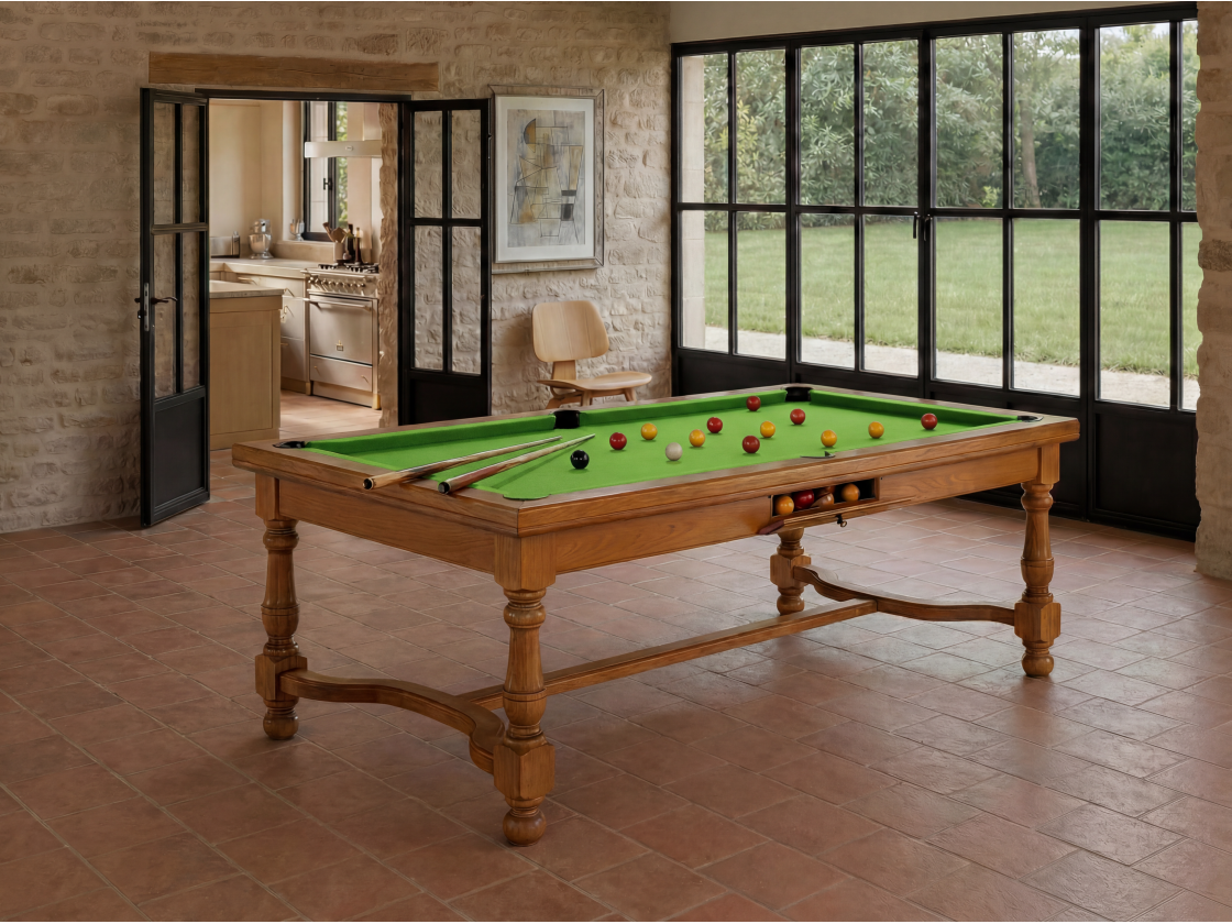 Table billard convertible américain, carambole, pool : Rome