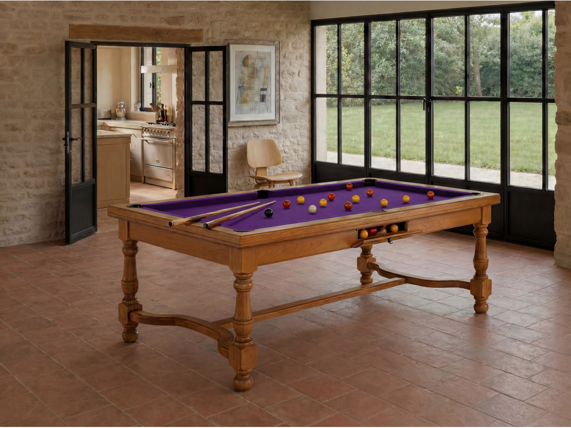 Table billard convertible américain, carambole, pool : Rome