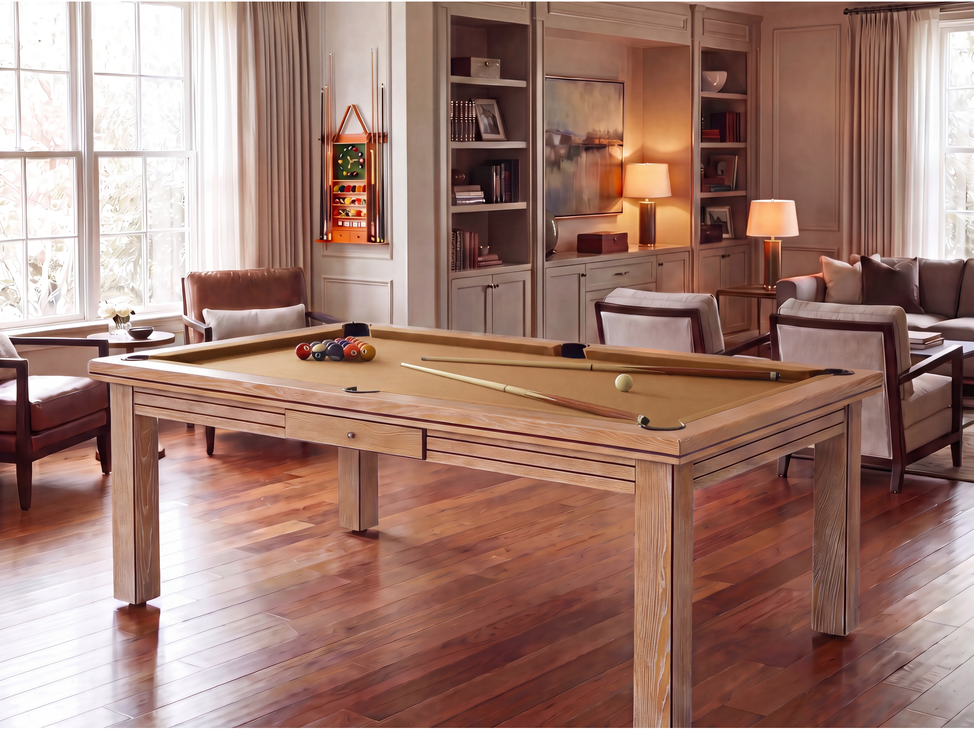 Table billard convertible : Helsinki blanchi | Billards de France
