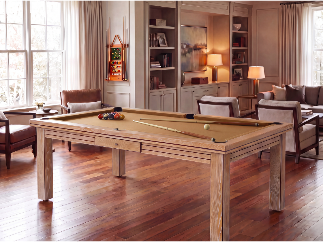 Table billard convertible : Helsinki blanchi | Billards de France