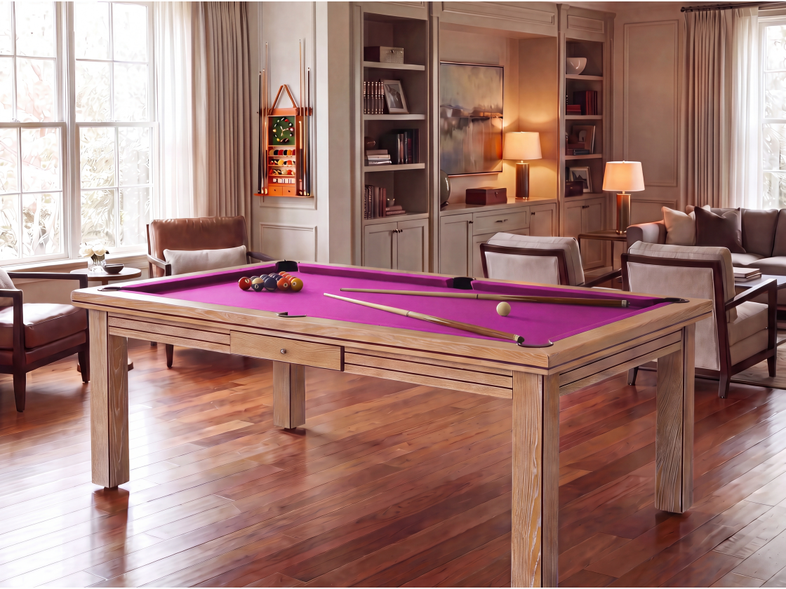 Table billard convertible : Helsinki blanchi | Billards de France