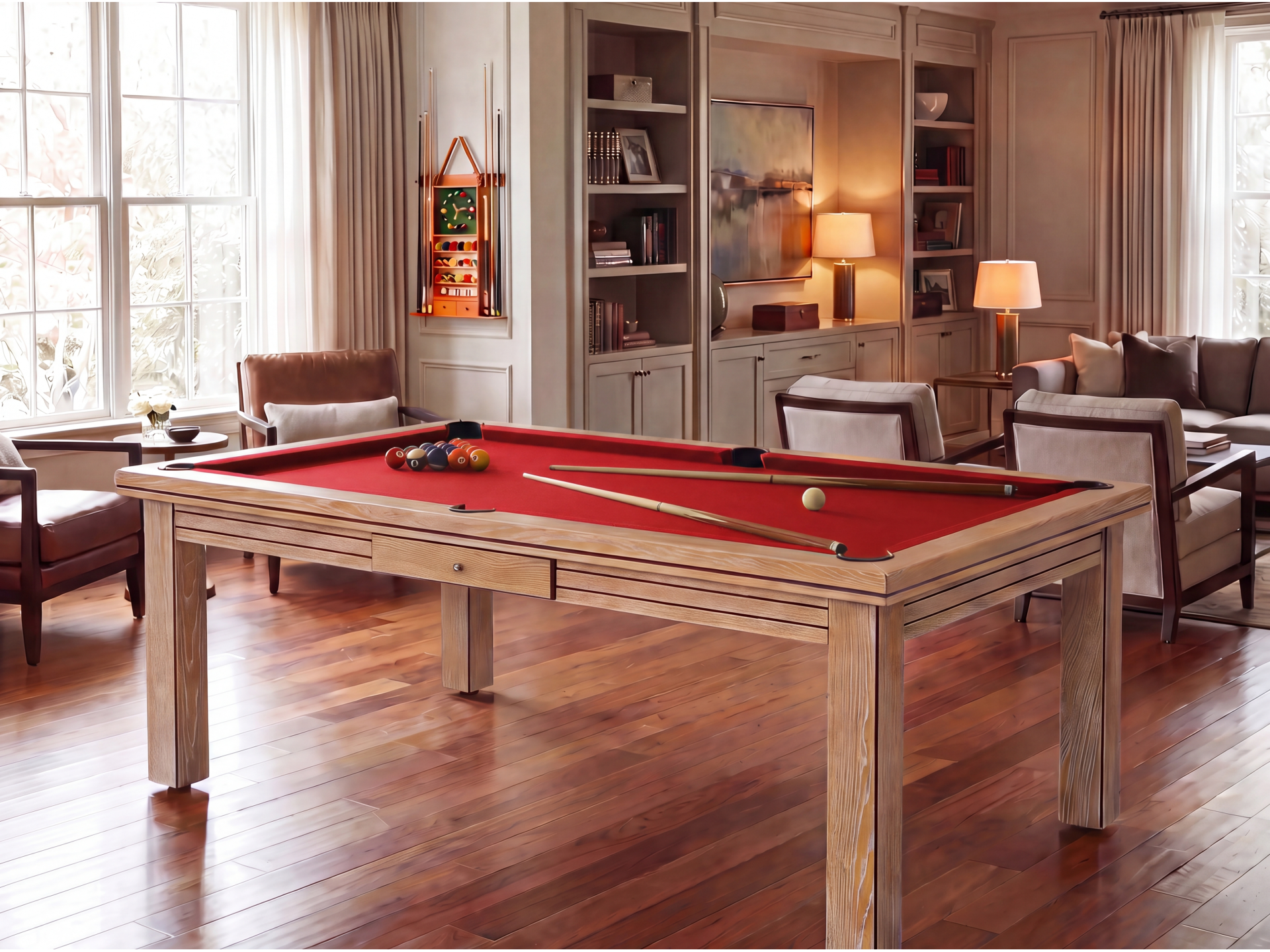 Table billard convertible : Helsinki blanchi | Billards de France