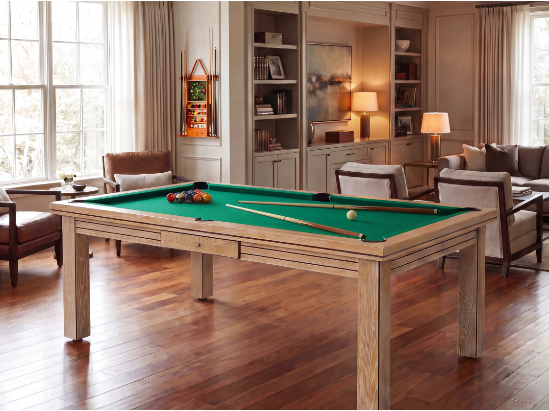 Table billard convertible : Helsinki blanchi | Billards de France