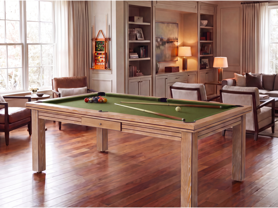 Table billard convertible : Helsinki blanchi | Billards de France
