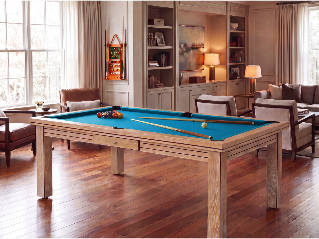 Table billard convertible : Helsinki blanchi | Billards de France