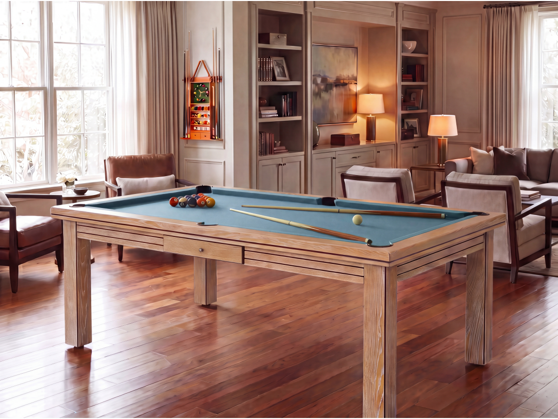 Table billard convertible : Helsinki blanchi | Billards de France