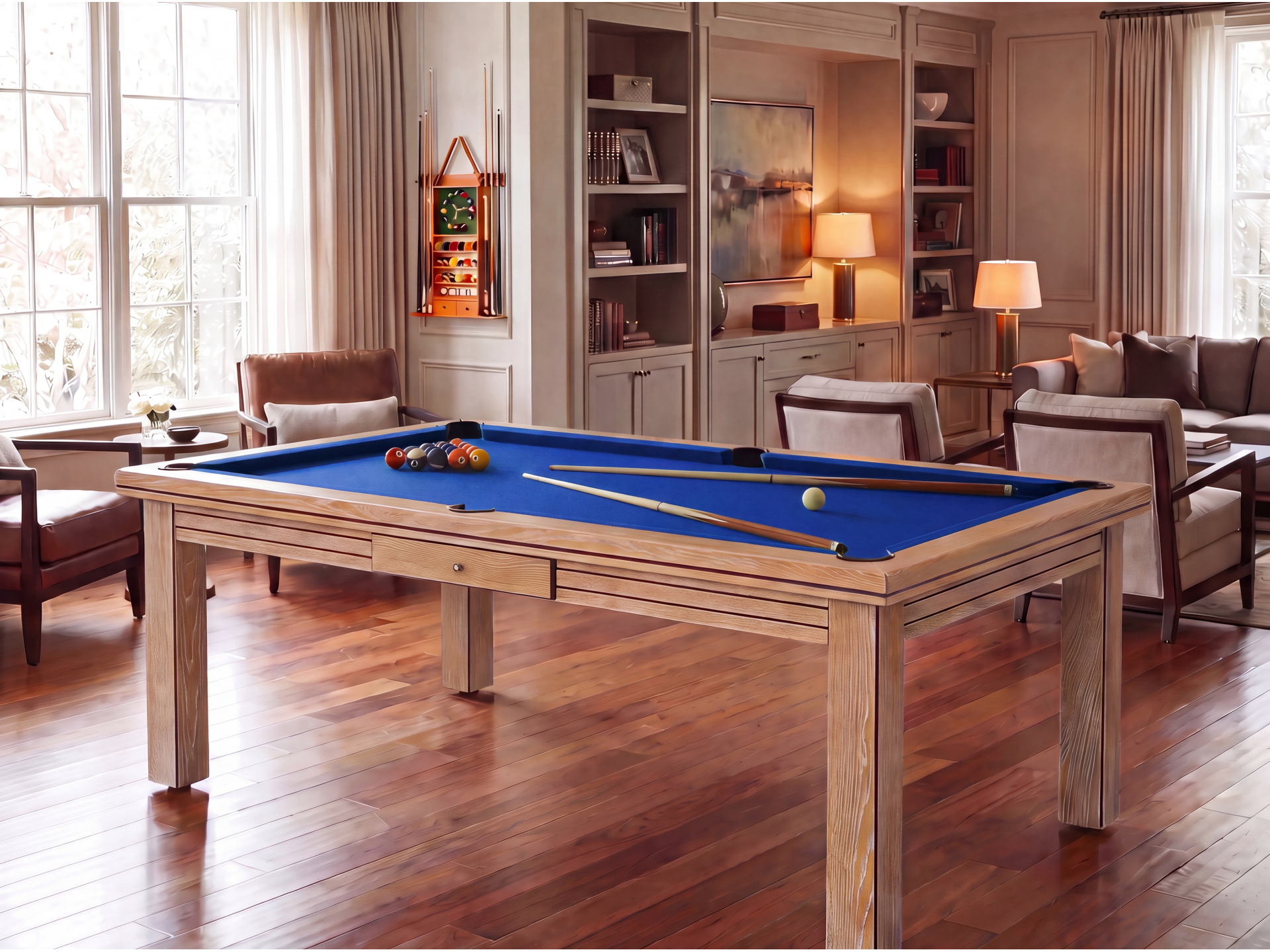 Table billard convertible : Helsinki blanchi | Billards de France