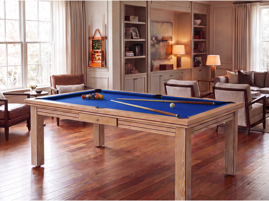 Table billard convertible : Helsinki blanchi | Billards de France