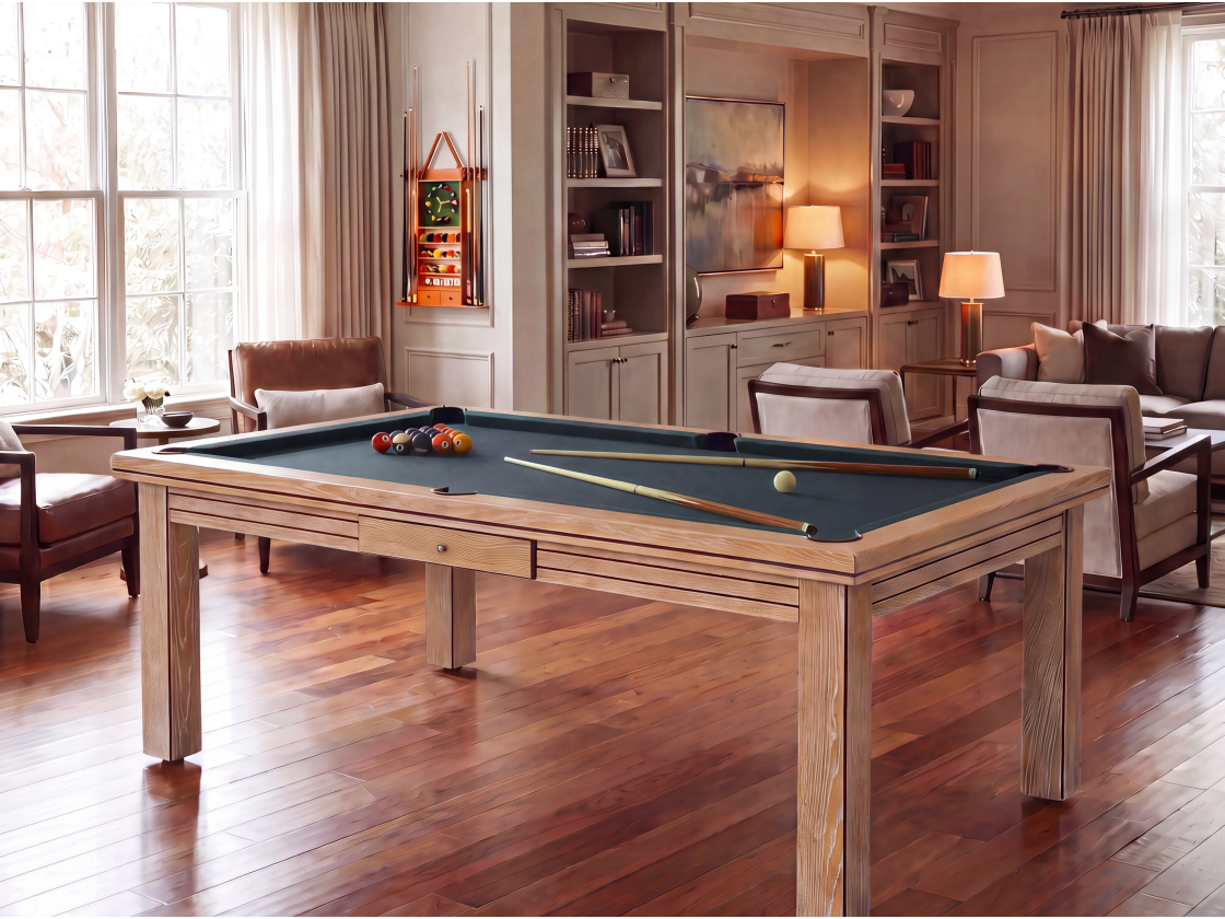 Table billard convertible : Helsinki blanchi | Billards de France