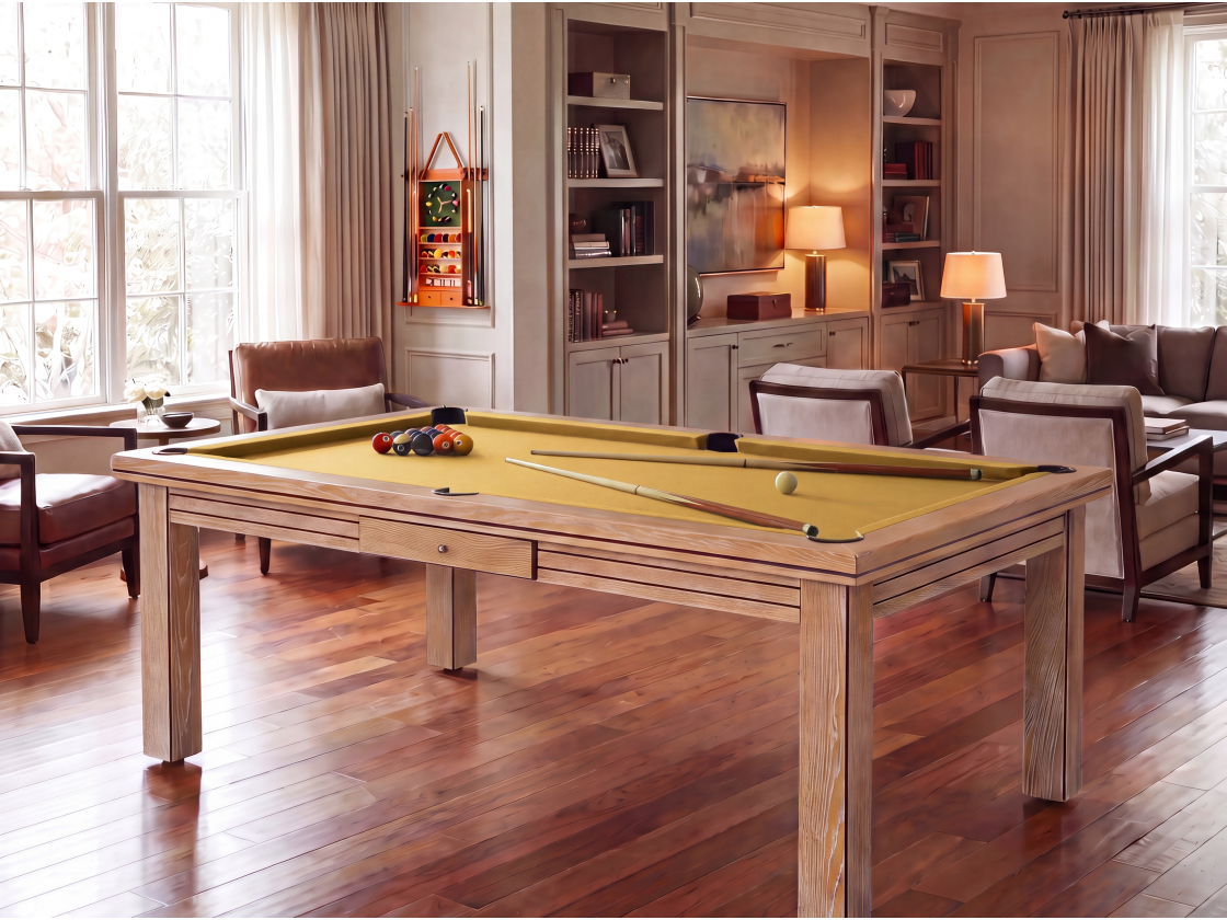 Table billard convertible : Helsinki blanchi | Billards de France