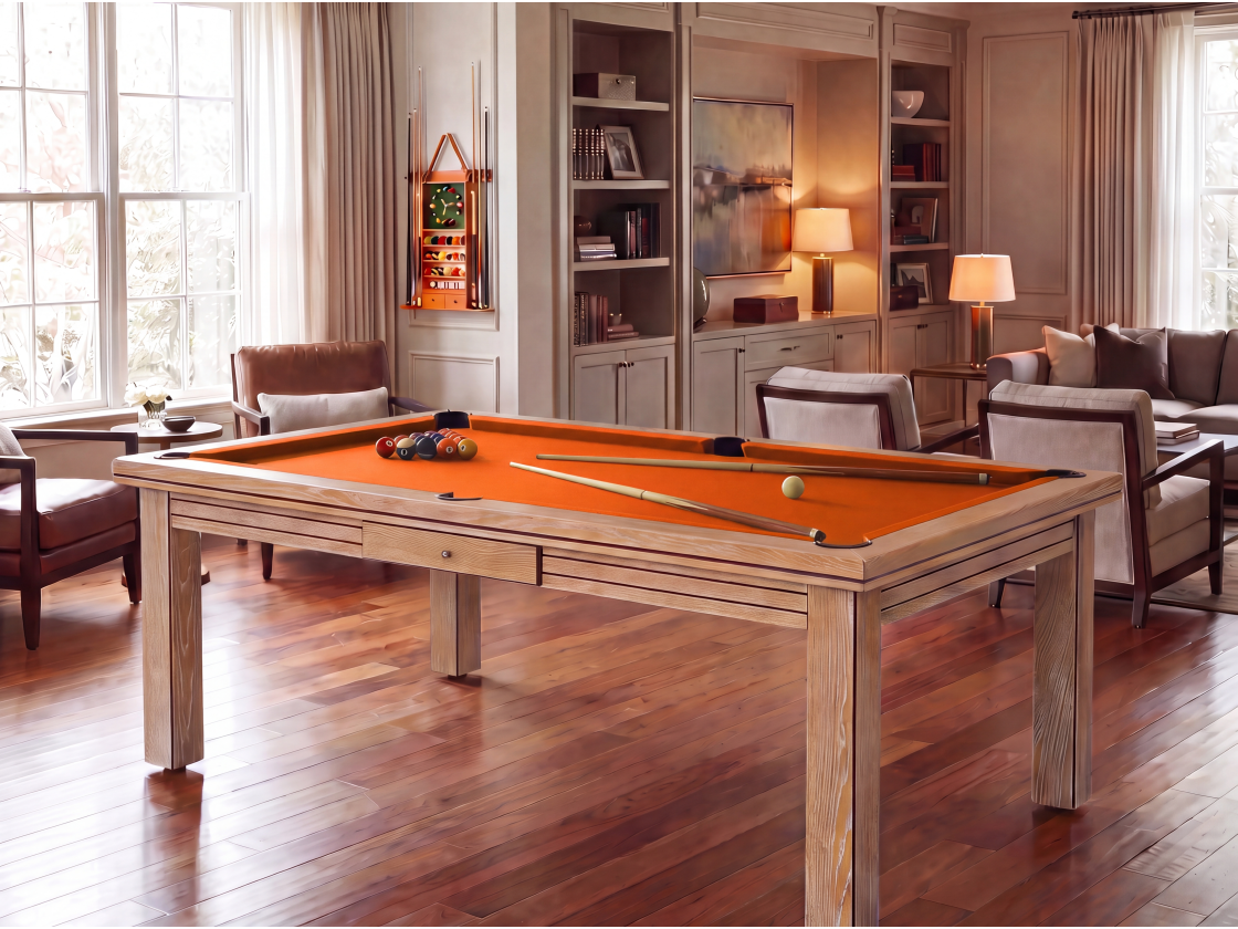 Table billard convertible : Helsinki blanchi | Billards de France