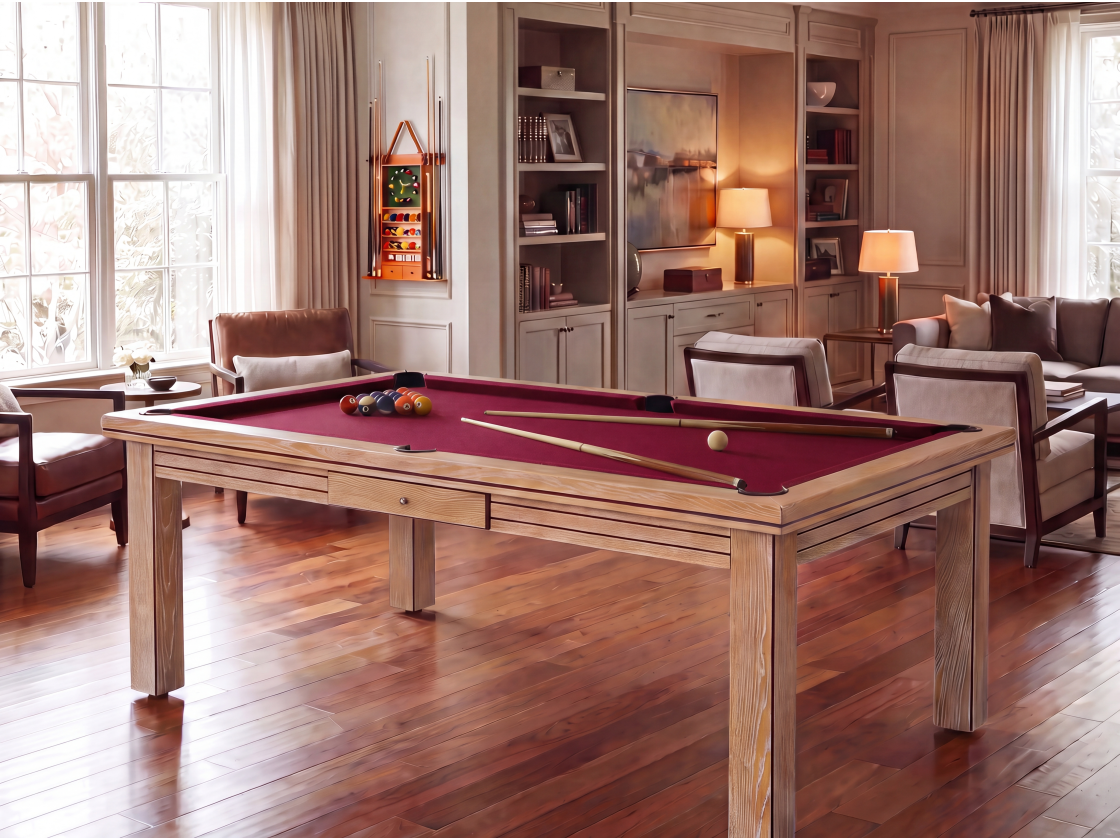 Table billard convertible : Helsinki blanchi | Billards de France