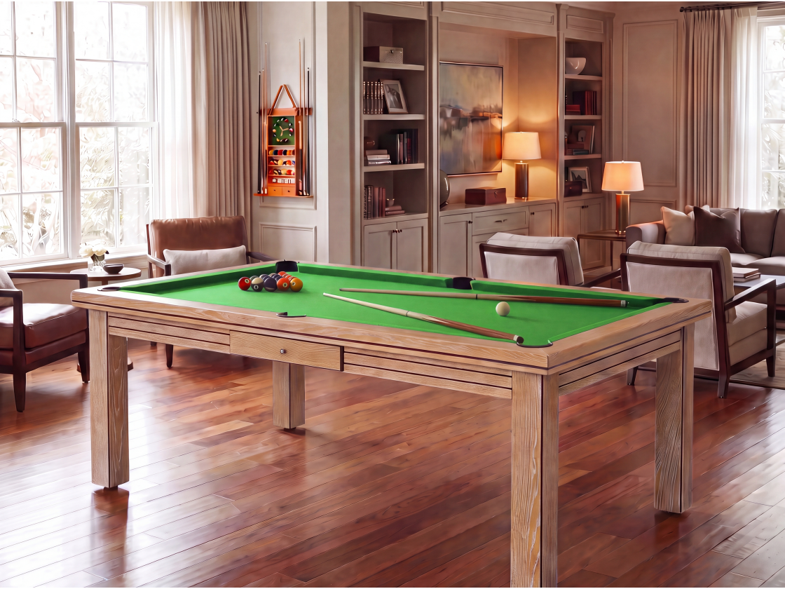 Table billard convertible : Helsinki blanchi | Billards de France
