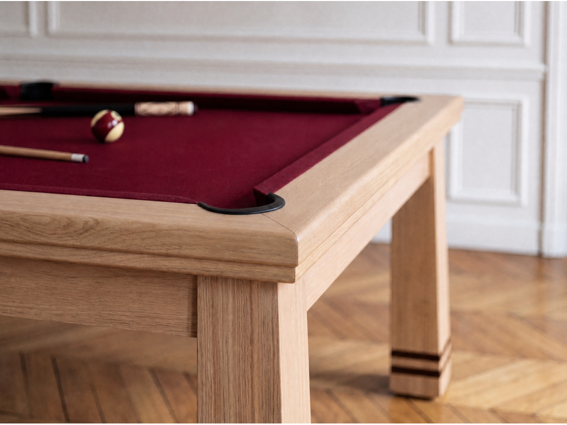 Billard table à manger : Pekin en chêne naturel