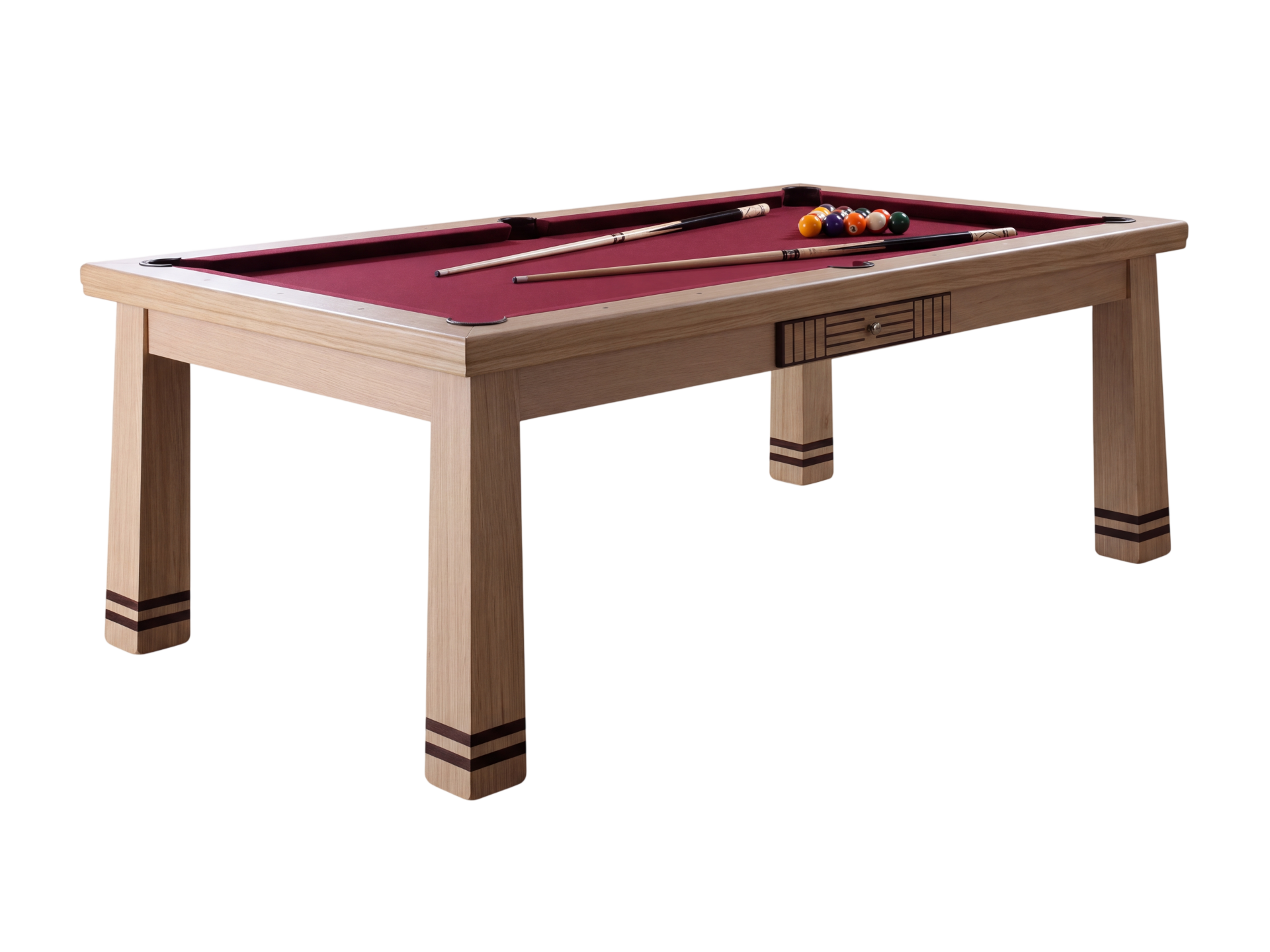 Billard table à manger : Pekin en chêne naturel