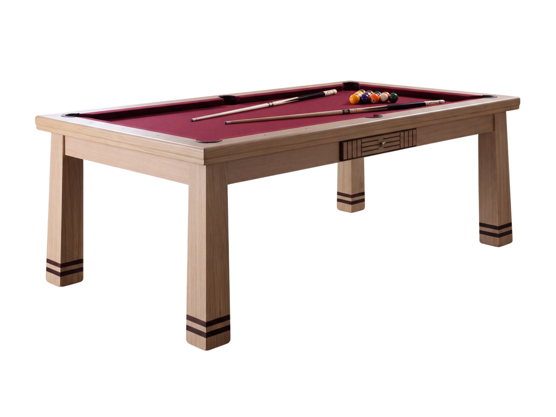 Billard table à manger : Pekin en chêne naturel