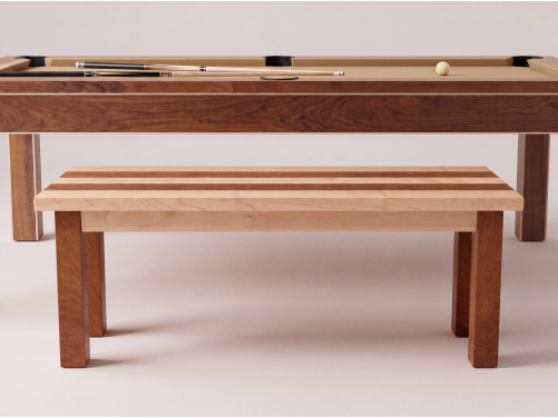 Banc de Billard Lafuge Noyer et Incrustations Érable | Billards de France