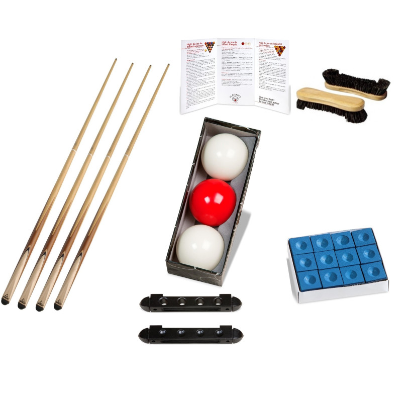 Pack Jeu Français avec accessoires et billes en 61 mm