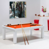 Billard orange, billard convertible table