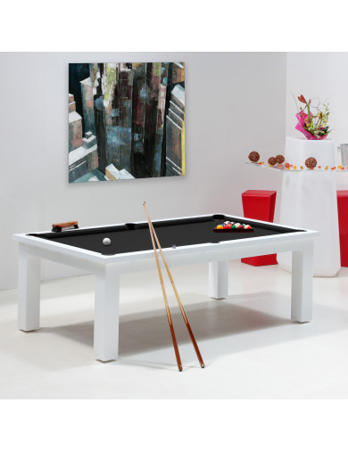 Billard noir, table de billard convertible