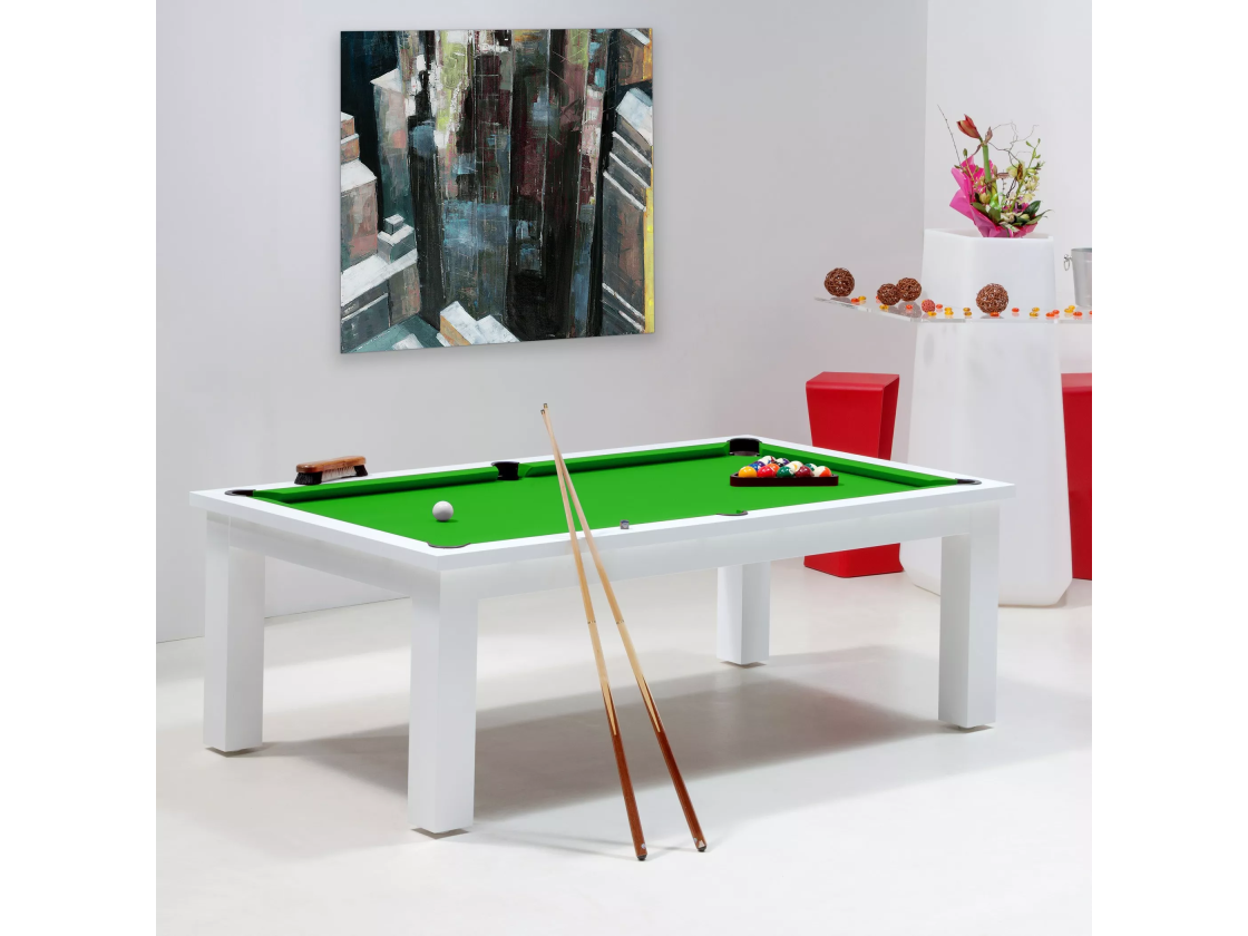 Billard americain, couleur vert pomme