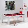 Billard francais, table de billard couleur bordeaux