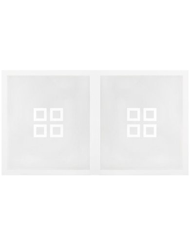 Table billard convertible : Dessus de table en verre au cadre de bois blanc