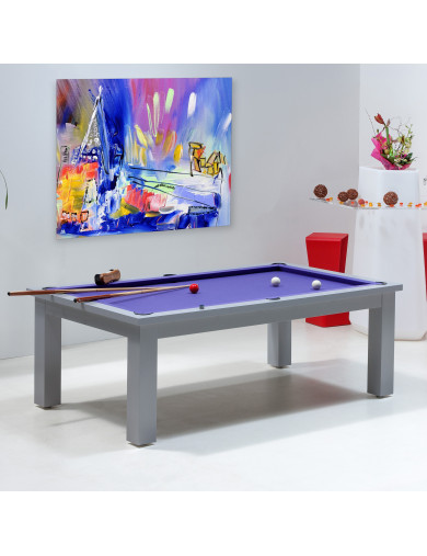 Carambole et son tapis violet pour jeu billard francais