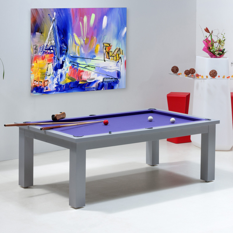 Billard convertible et transformable en table à manger