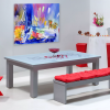 Billard convertible table, dessus de table billard en verre
