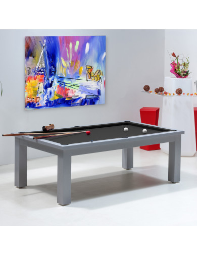 Table billard transformable, tapis billard noir