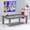 billard transformable, avec tapis gris