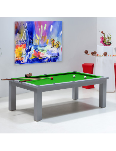 billard convertible, et tapis de billard couleur vert pomme