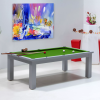 table billard convertible, billard tapis vert pool transformable