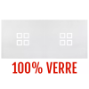 Table billard convertible : Dessus de table 100 % en verre
