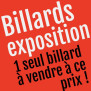 Billard d'exposition