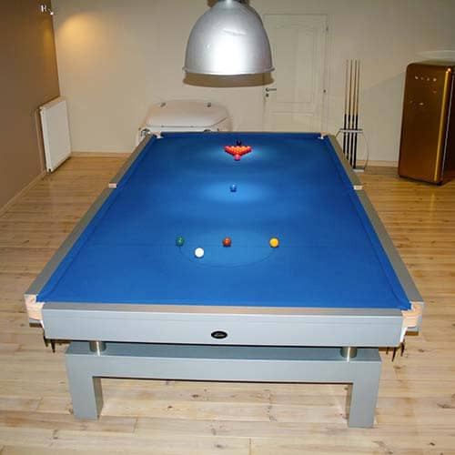 Billard blanc et bois convertible 6 personnes - Babyfoot Vintage